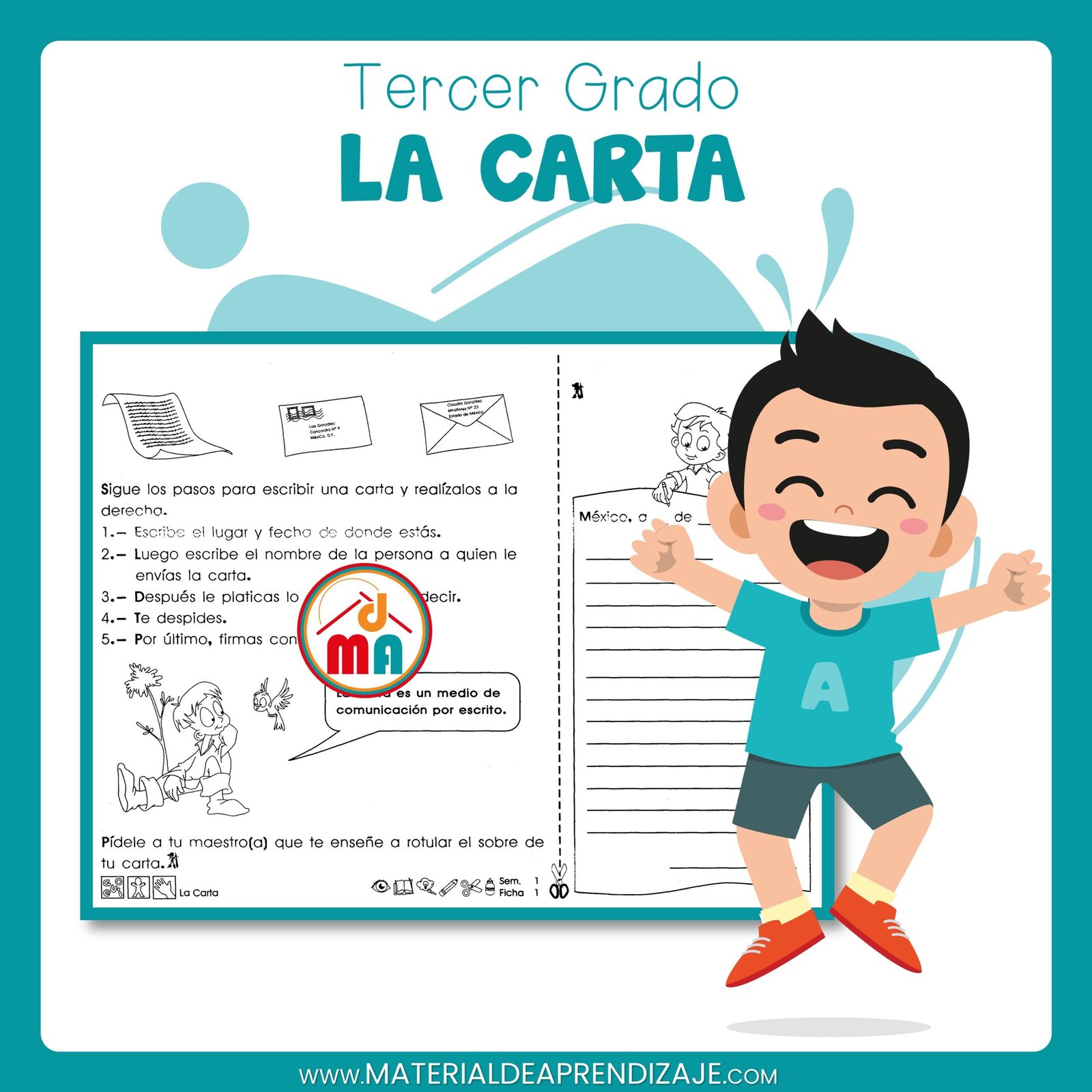 La Carta Tercer Grado Material De Aprendizaje