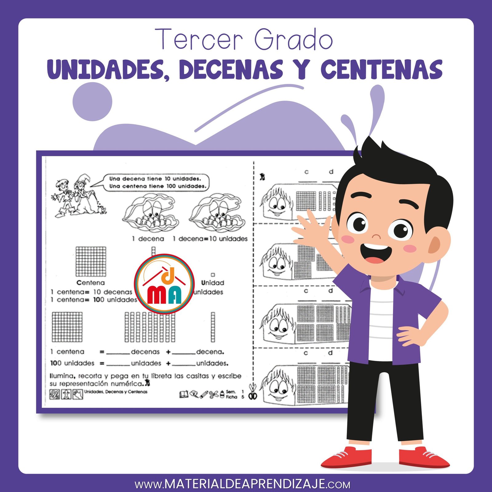 Ejercicios De Unidades Decenas Y Centenas Para Tercer Grado