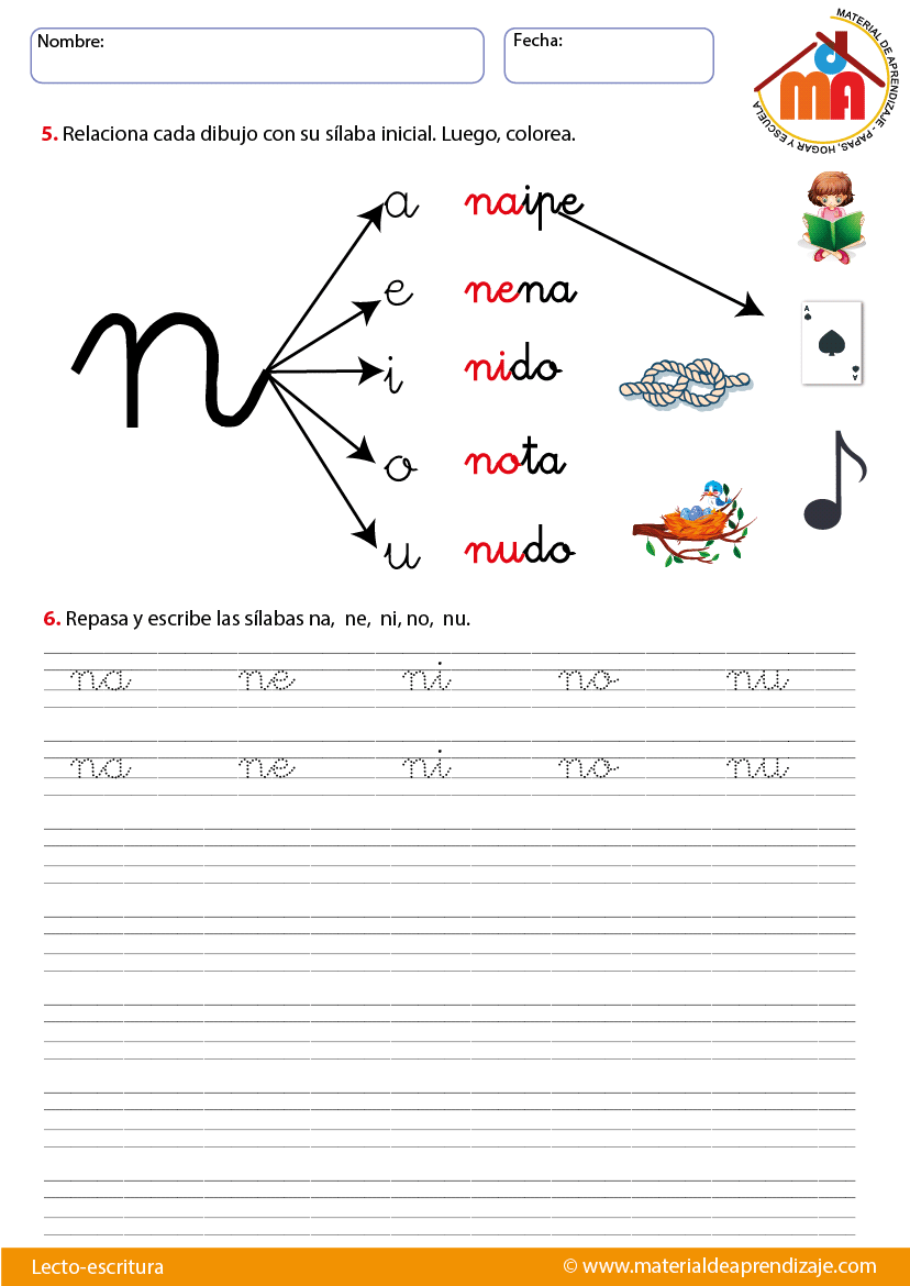 Oraciones Con La Letra N Para Niños De Primer Grado Niños Relacionados