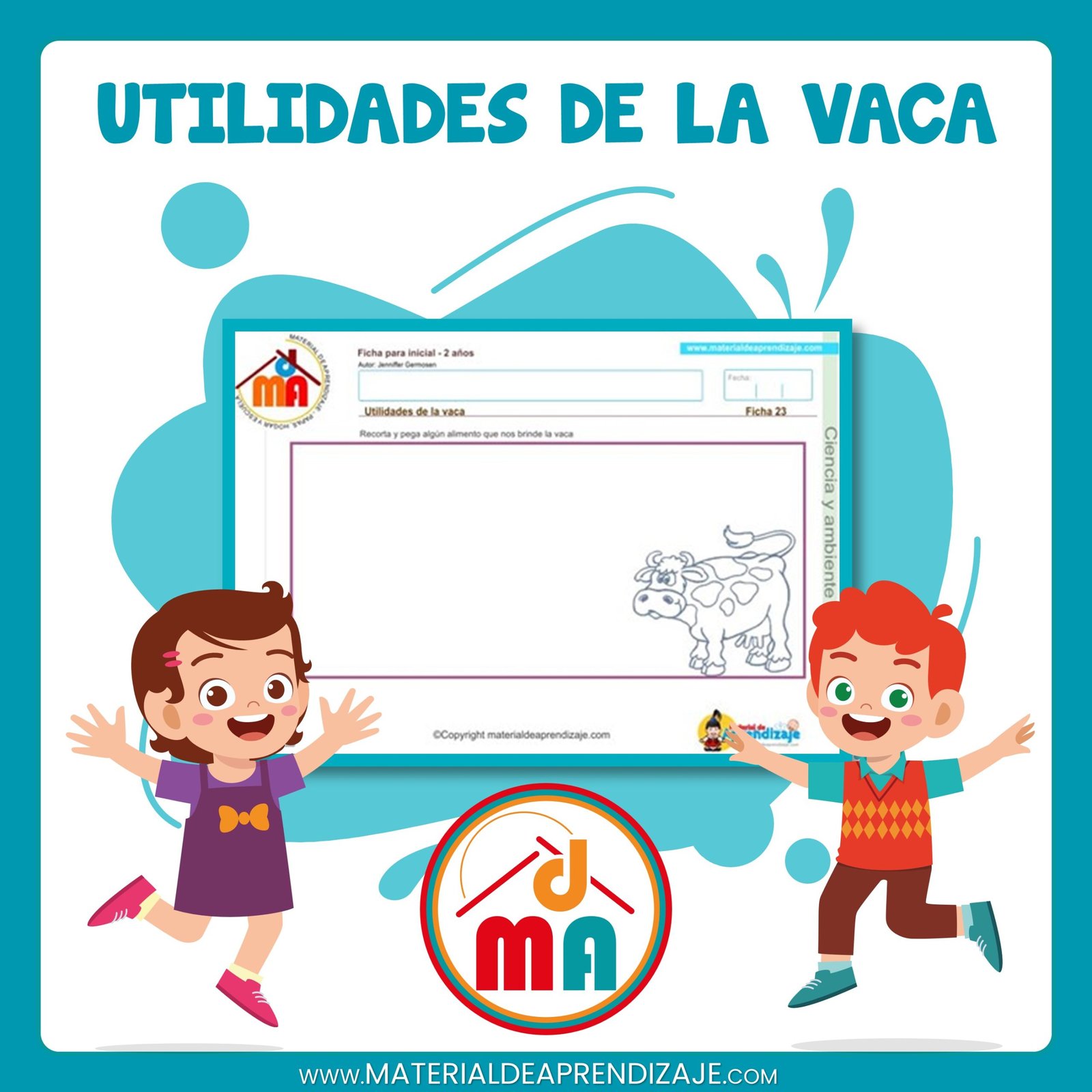 Ciencia y Ambiente 2 años 23: Utilidades de la vaca 1 23 ciencia y ambiente 2 anos utilidades de la vaca scaled