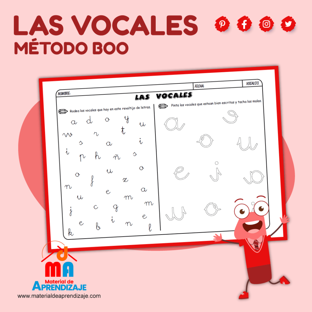 Las vocales método boo