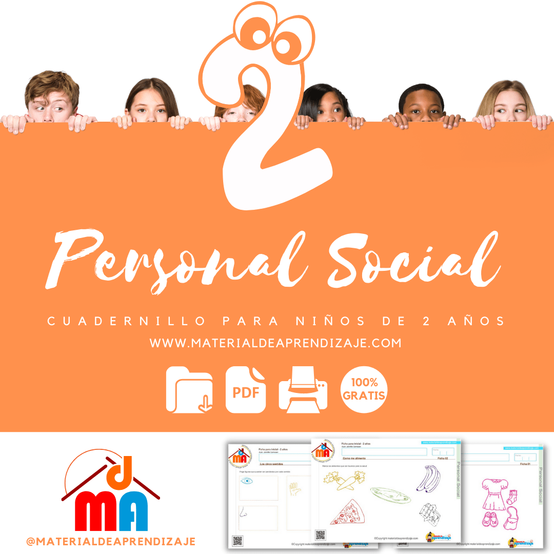 Fichas de Personal Social Para niños de 2 años