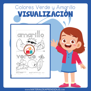 Colores Verde y Amarillo para Primer Grado de Primaria