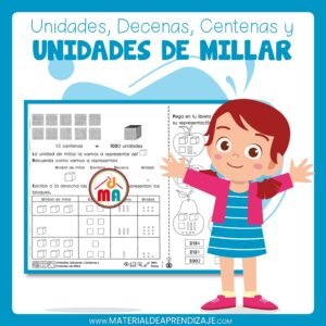 Unidades – decenas – centenas y unidades de millar 📚✏️- 3ro de primaria.