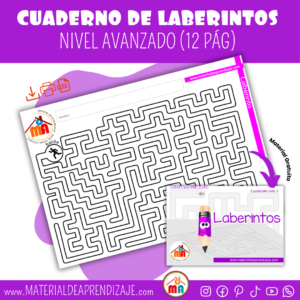 Cuadernillo de laberintos nivel 3 – avanzado