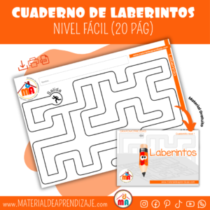 Cuadernillo de laberintos nivel 1 – Fácil