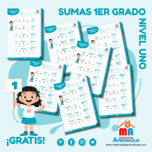 Sumas de 1 digito primer grado 1