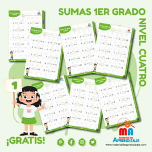 Sumas primer grado nivel 4