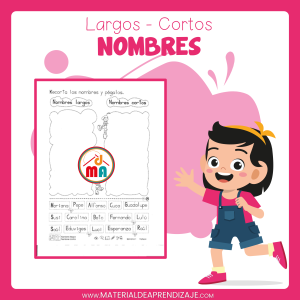 Conceptos de «Nombres Largos y Nombres Cortos» para Primer Grado de Primaria 📚✂️