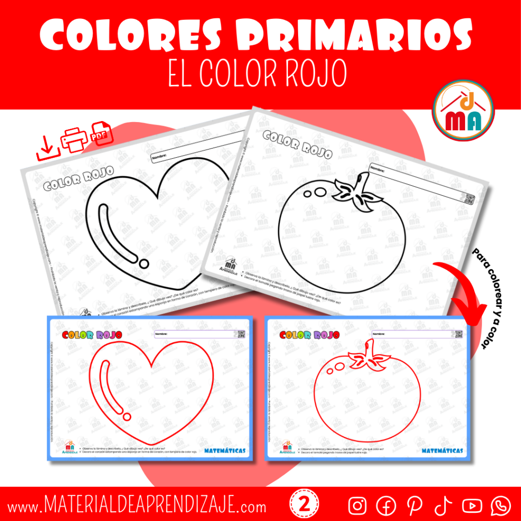 Colores Primarios - El color Rojo