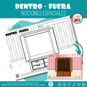 🧩📚 Dentro – Fuera – ¡Fichas Educativas Gratuitas para niños de 5años🎉✂️