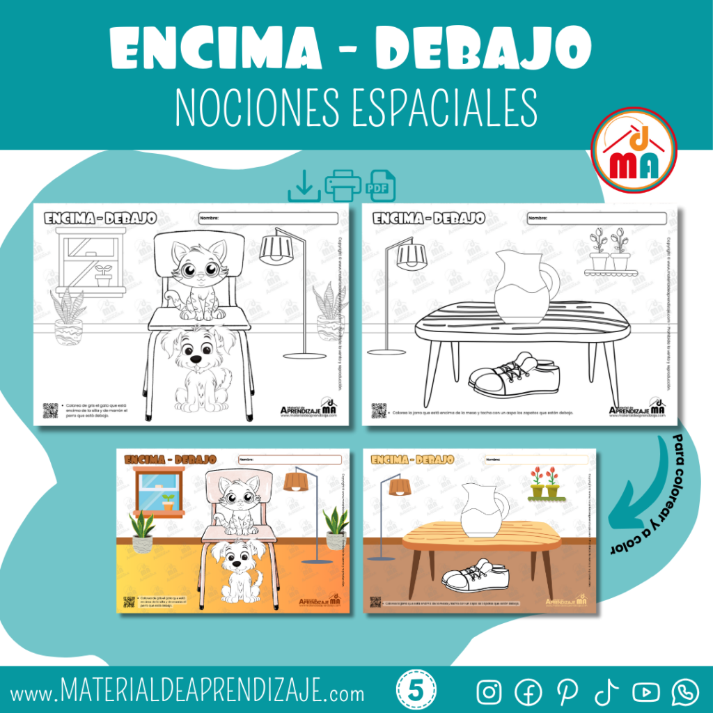 Encima - debajo