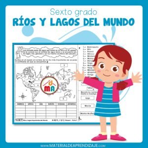 Ríos y Lagos Importantes del Mundo🌍🌊 6to de primaria