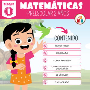 22 Fichas de colores, formas y correspondencia para niños de 2 años – Matemáticas Bloque I