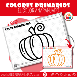 🎨 Explorando el Color Anaranjado 🍊- Preescolar 3 años