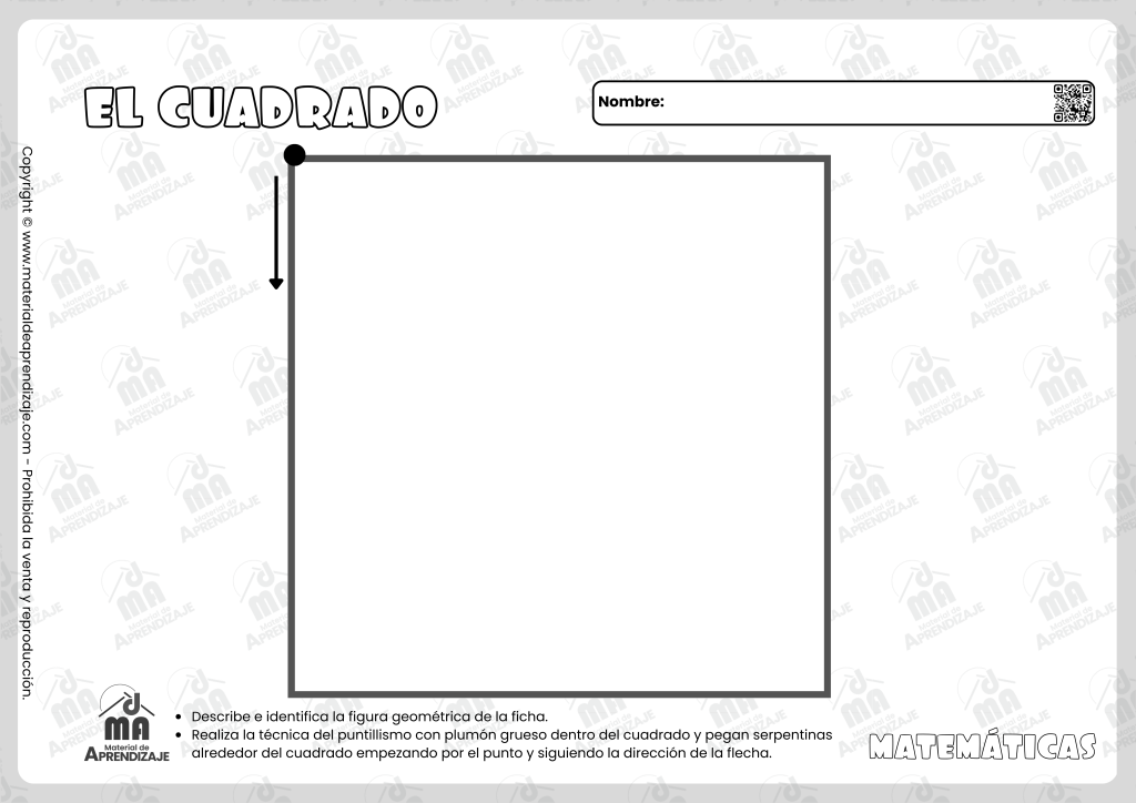 El cuadrado - Matematicas 2 años 3 El cuadrado
