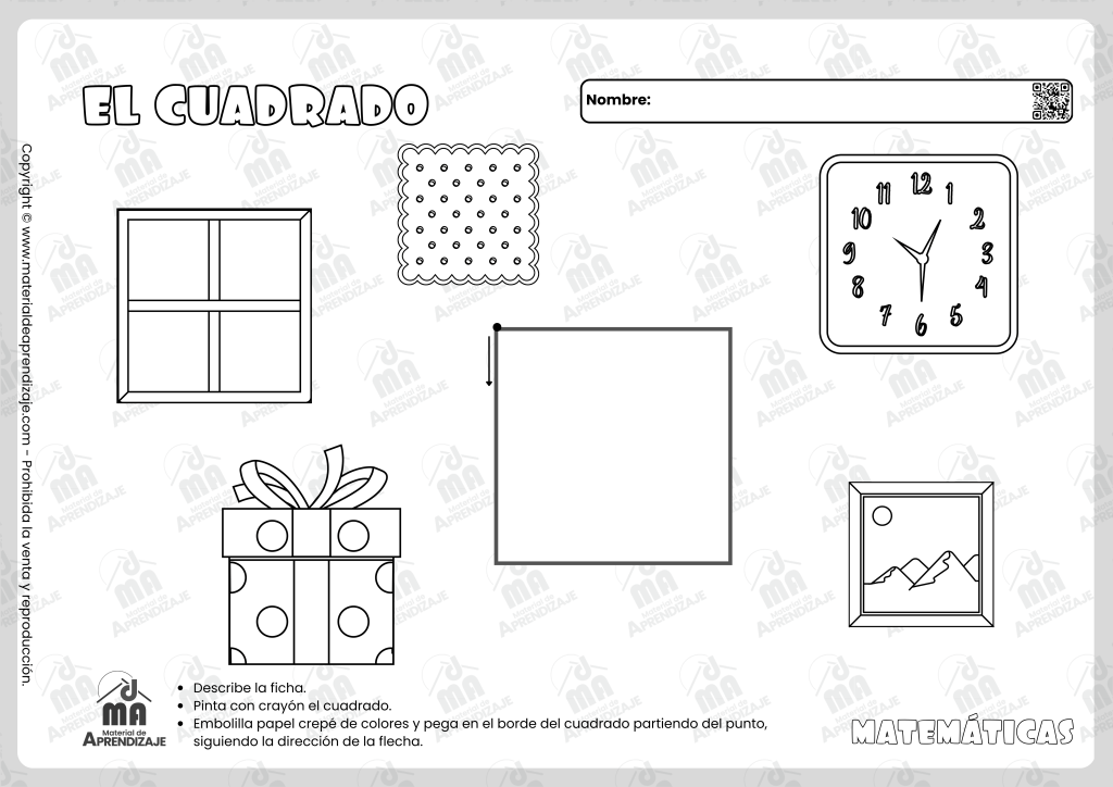 El cuadrado - Matematicas 2 años 4 El cuadrado