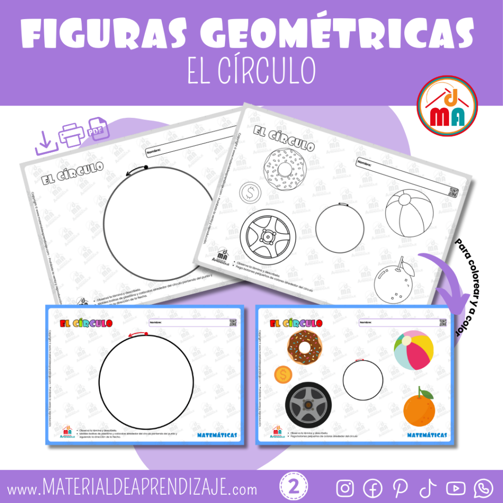 Figuras geométricas - El círculo