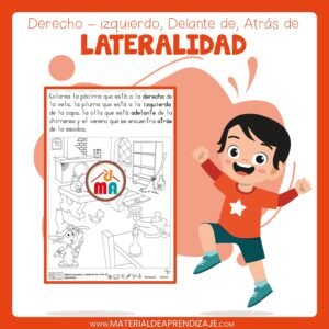  🧭Derecha – izquierda, adelante de – atrás de – 2do de primaria🎨