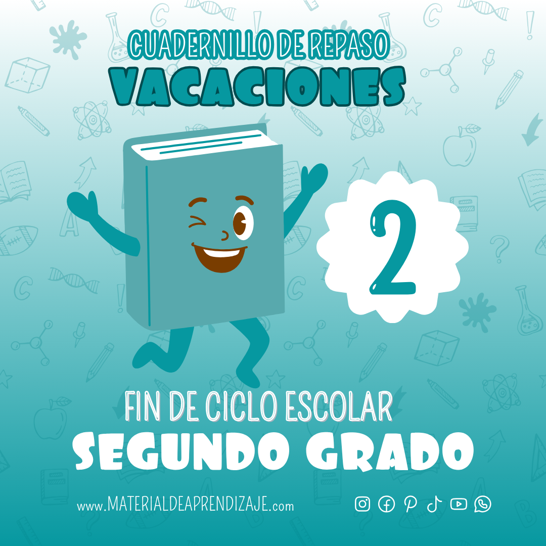 Cuadernillo de Repaso para 2º de Primaria | Vacaciones de fin de ciclo escolar