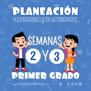 Planeaciones y Actividades para Primer Grado Semanas 2 y 3