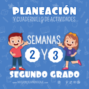 Planeaciones y Actividades para Segundo Grado Semana 2 y 3
