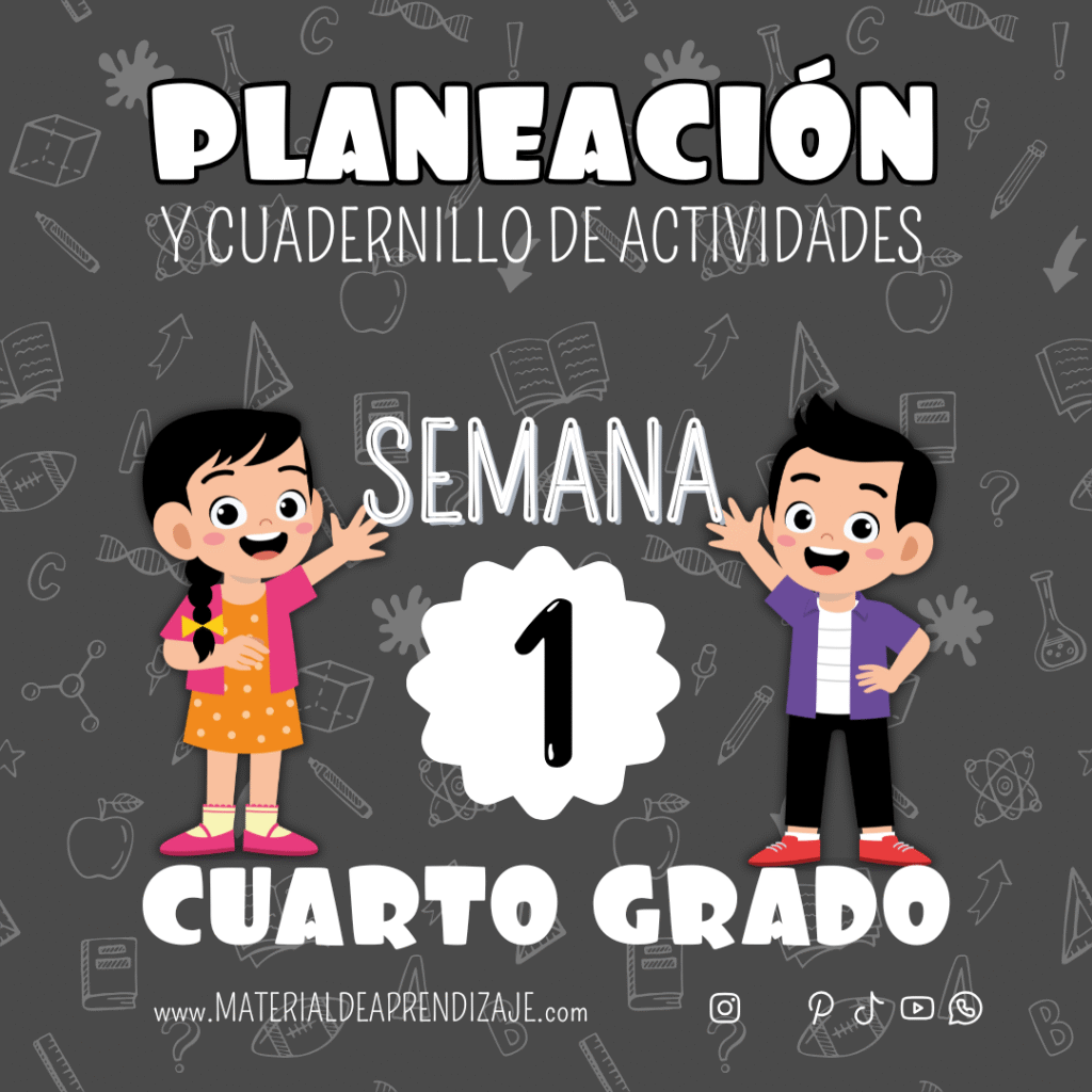 Planeaciones y Actividades para Cuarto Grado (Semana 1)