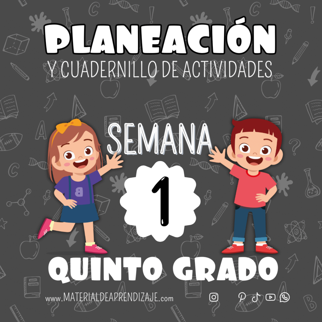 Planeaciones y Actividades para Quinto Grado (Semana 1)