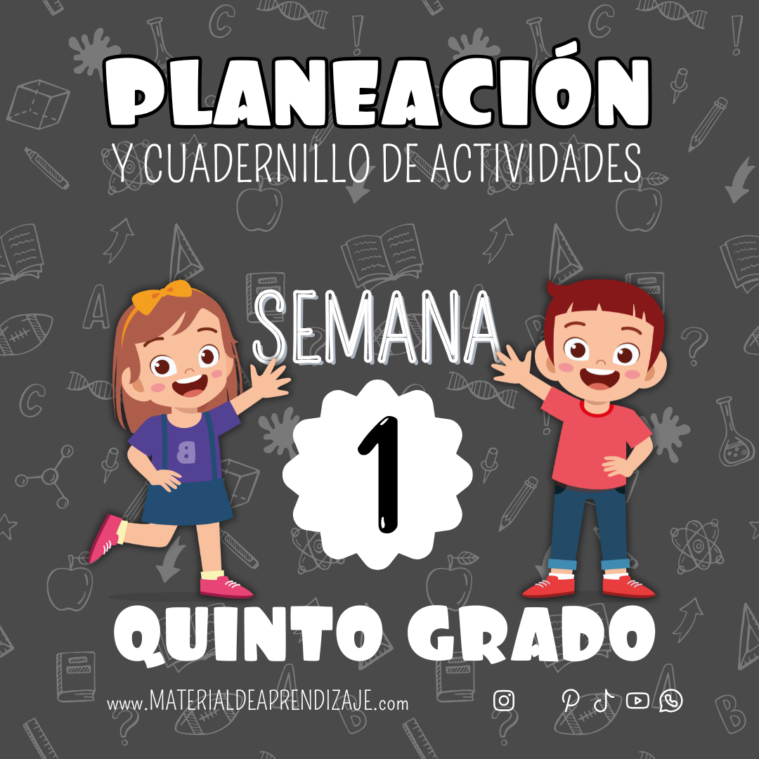 Planeaciones y Actividades para Quinto Grado (Semana 1)