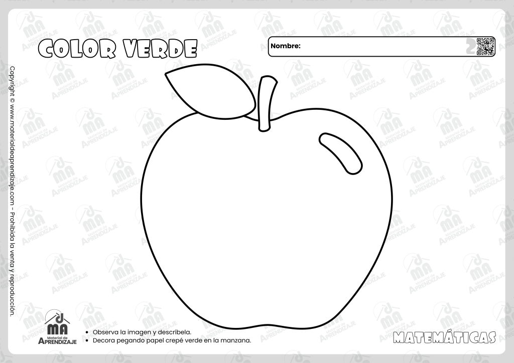 Fichas para Aprender el Color Verde | Material Gratuito para Niños de 2 Años 3 Color Verde 4