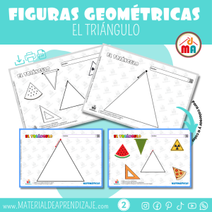 Fichas para Aprender el Triángulo | Figuras Geométricas para Niños de 2 Años