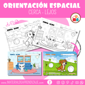 Fichas de Cerca y Lejos | Nociones de Orientación Espacial para Niños
