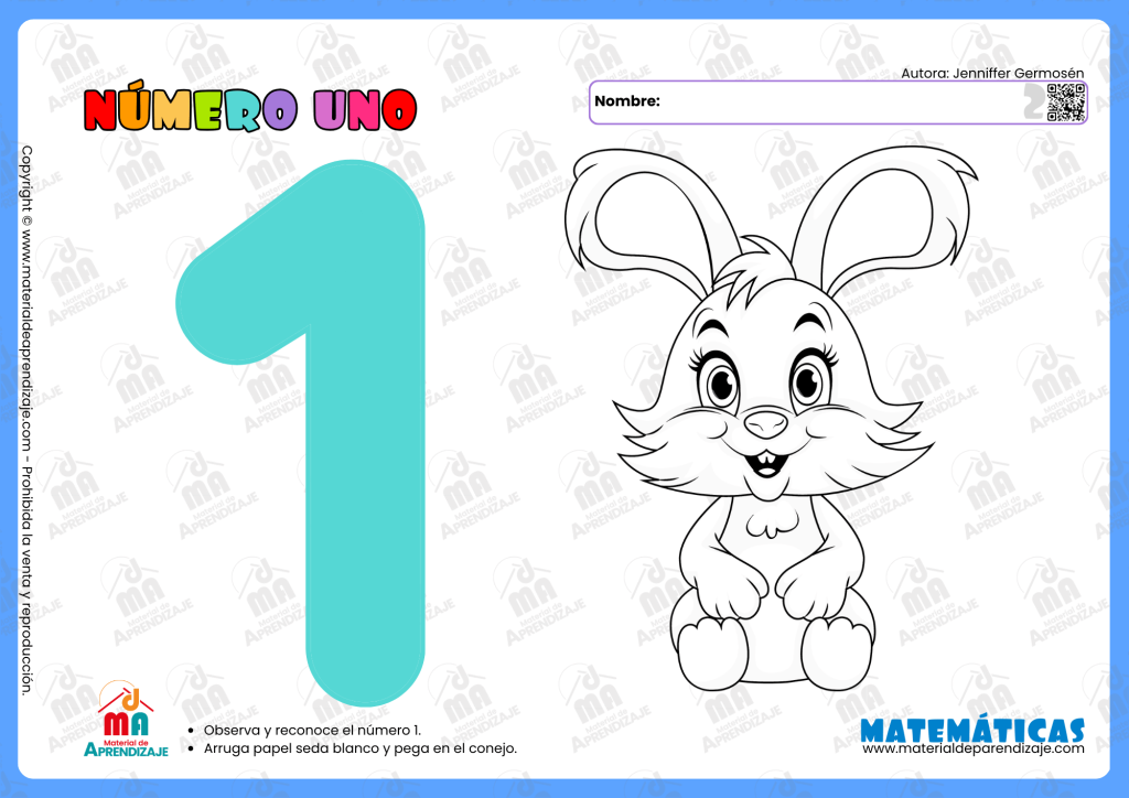 El número uno para niños de 2 años