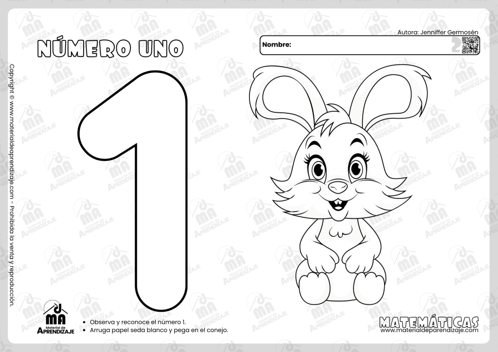 El número uno para niños de 2 años